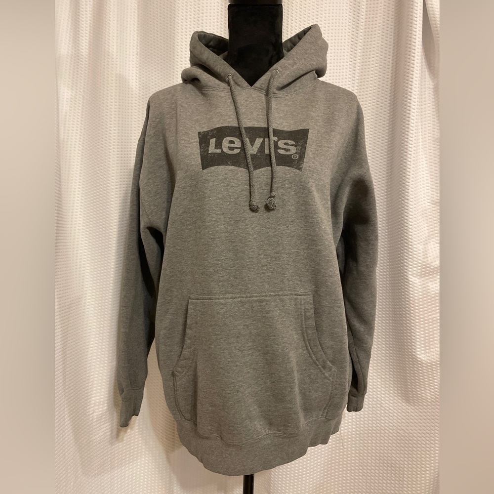 Levi’s Grey Graphic Hoodie Women’s Size Large